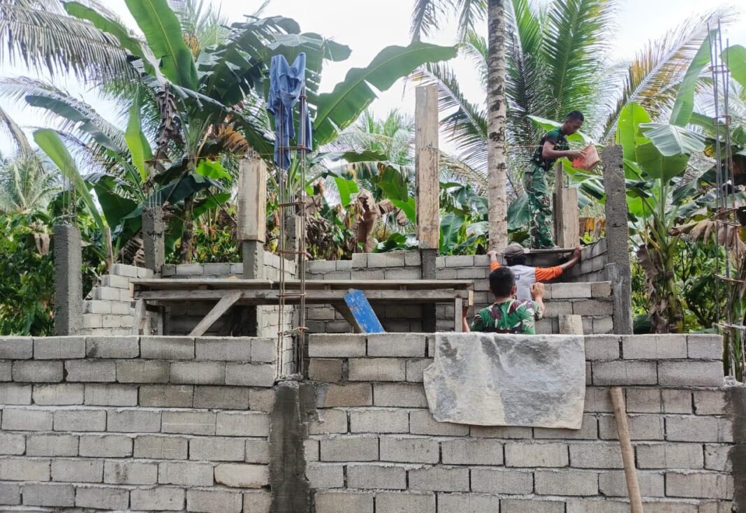 Pembangunan MCK di Desa Oyom Digenjot oleh Satgas TMMD 127 Kodim 1305/Buol Tolitoli