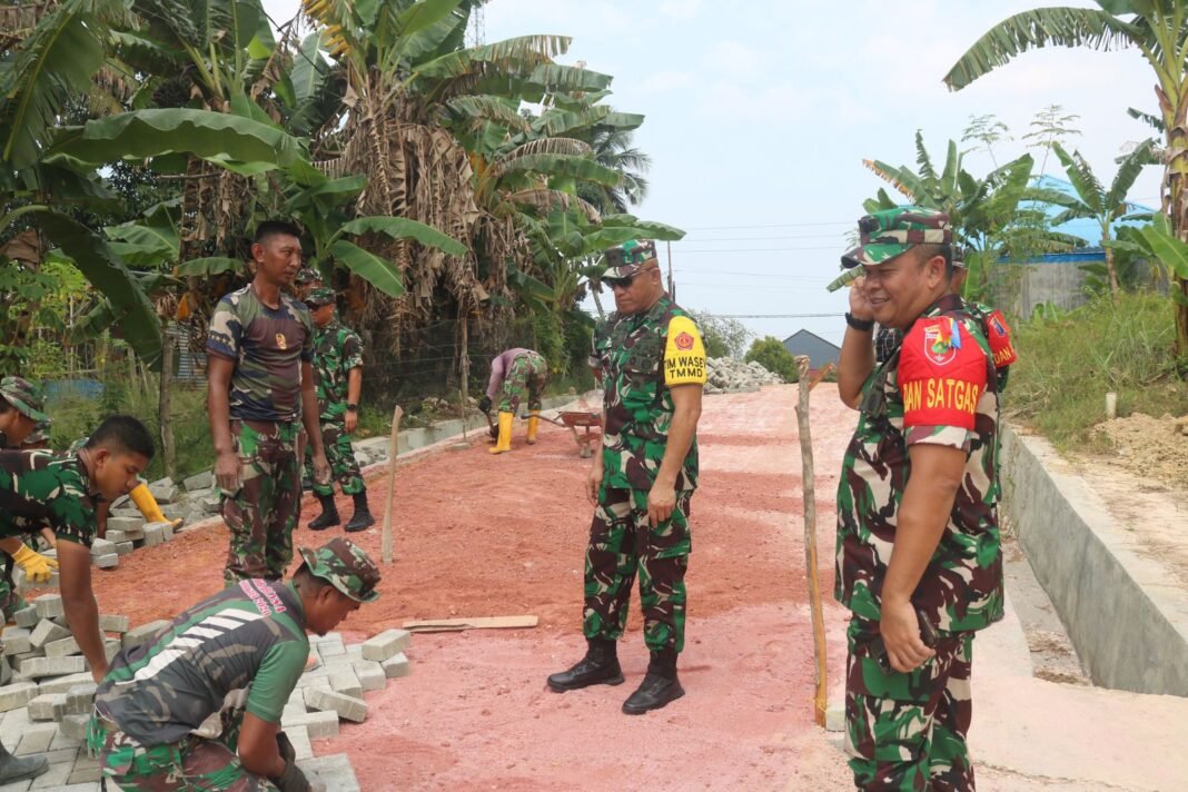 Tim Wasev Lakukan Evaluasi Pelaksanaan TMMD 127 di Kendari