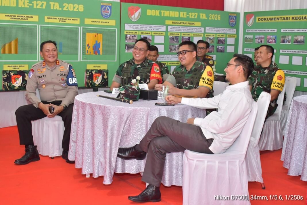 Kadispenad Brigjen TNI Donny Pramono Tinjau TMMD 127 Depok Fokus Pembangunan Infrastruktur dan Pengembangan SDM