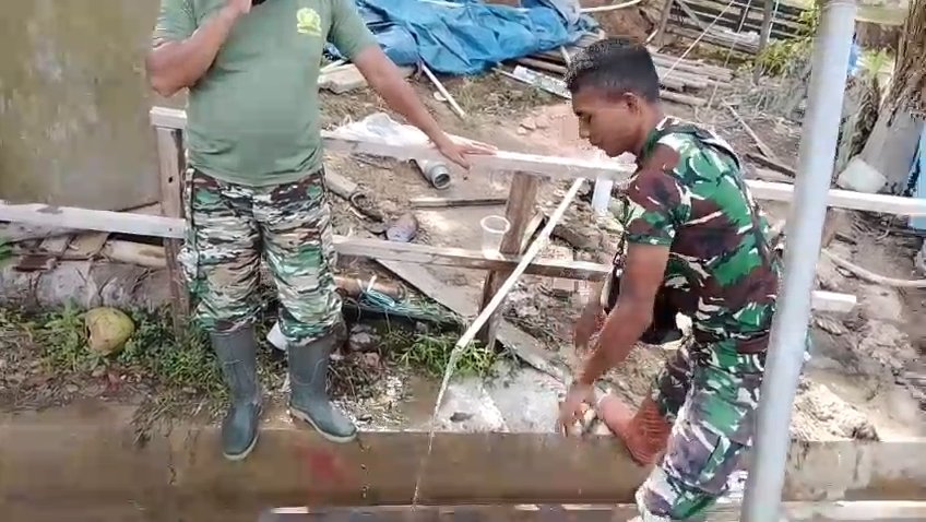 Sumur Bor TMMD 127 Hadirkan Air Bersih untuk Warga Sambuli