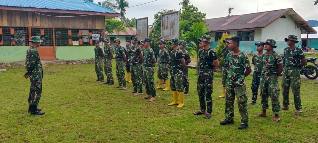Apel Pagi Satgas TMMD 127 Kodim 1804/Kaimana untuk Cek Kesiapan di Kampung Marsi