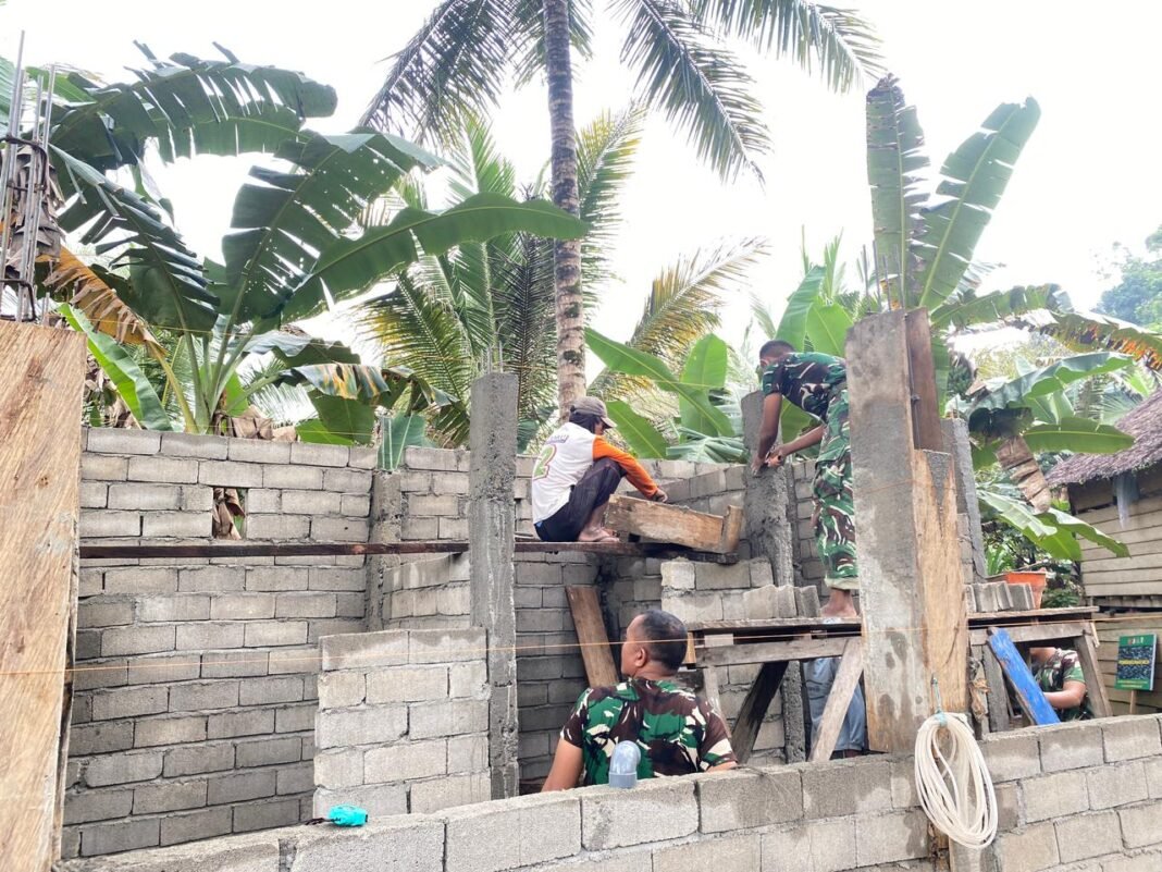 Kodim 1305/Buol Tolitoli Percepat Pembangunan MCK di Desa Oyom melalui TMMD ke-127