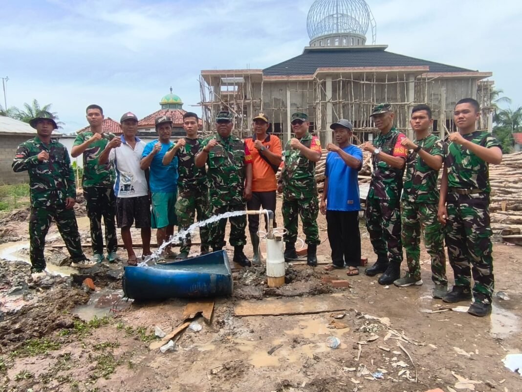 Sumur Bor di Masjid Jami Darusalam Tuntas, Warga Wonosari Berterima Kasih kepada Satgas TMMD 127