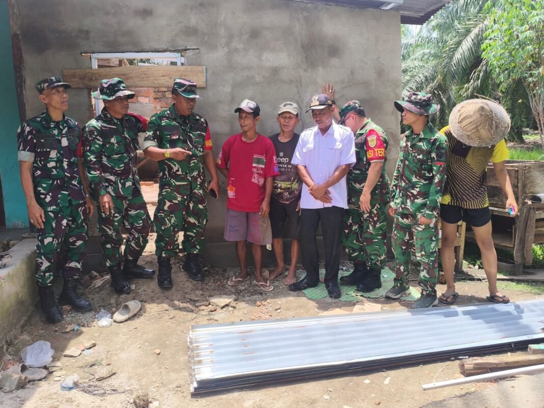 Kasdim 0430/BA Tinjau Progres RTLH TMMD ke-127 di Desa Wonosari