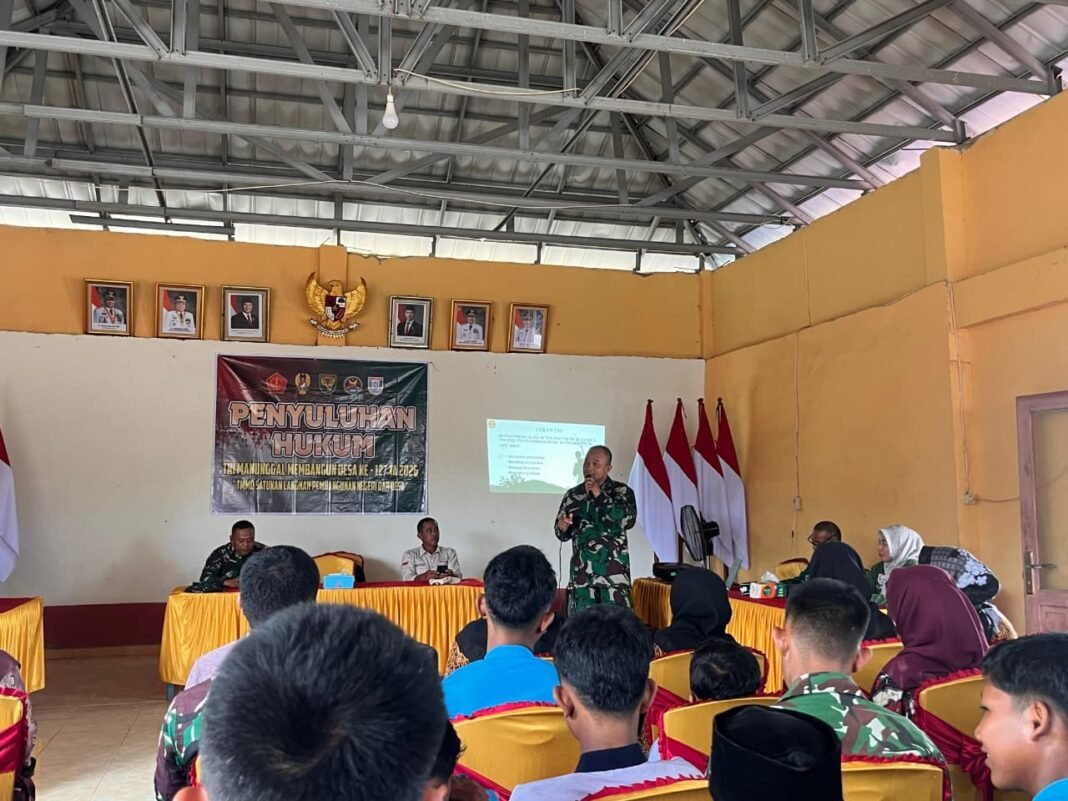 Satgas TMMD 127 Kodim 0430/BA Adakan Penyuluhan Hukum untuk Masyarakat Wonosari