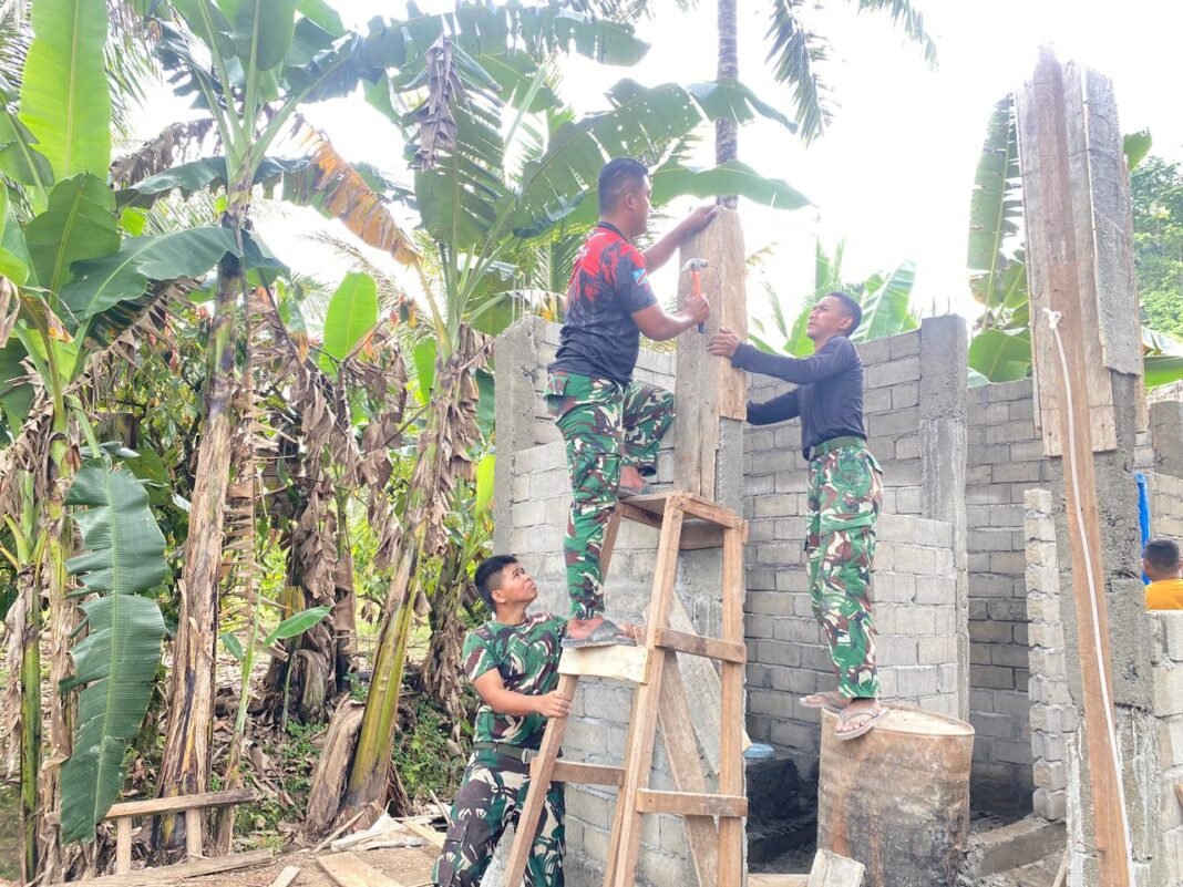Kodim 1305/Buol Tolitoli Realisasikan Pembuatan MCK di Desa Oyom