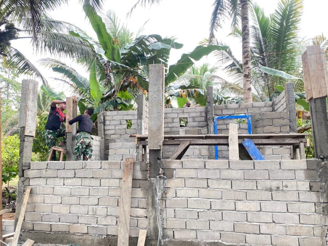 Pembangunan MCK di Desa Oyom Dipercepat oleh Satgas TMMD ke-127 Kodim 1305/Buol Tolitoli
