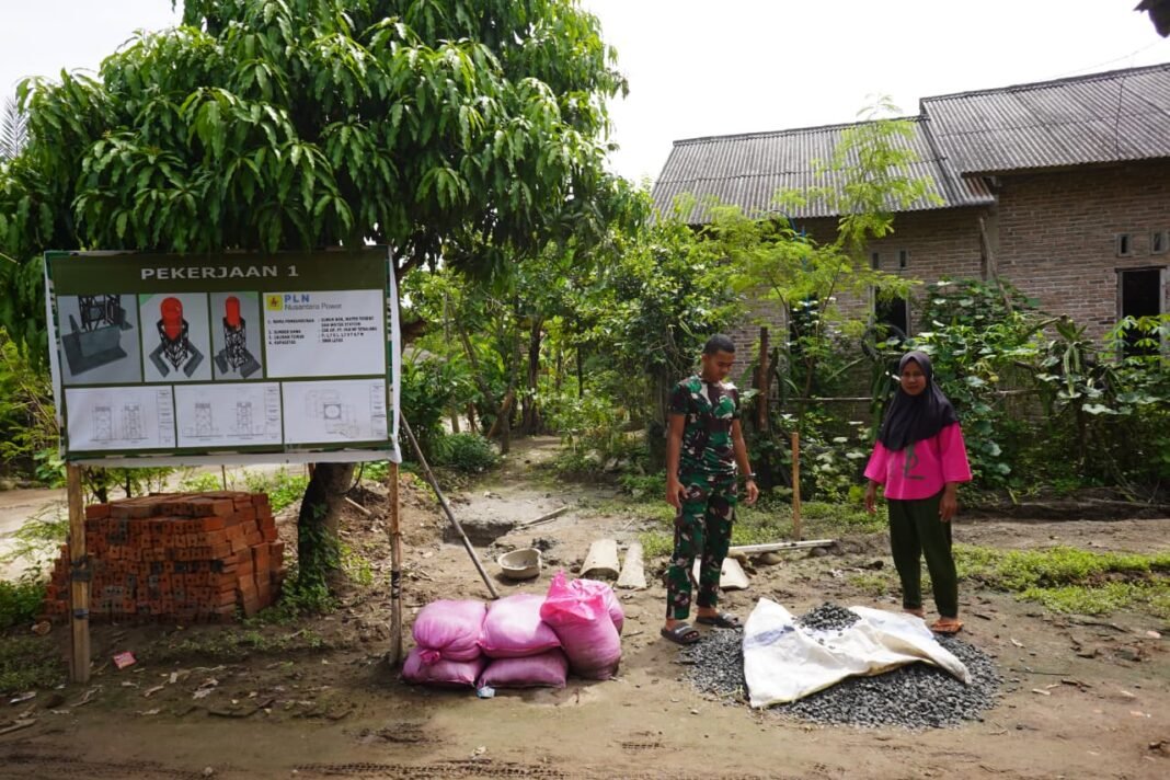 TMMD ke-127 Kodim 0421/LS: Pembangunan Pondasi Water Station di Desa Kubu Batu