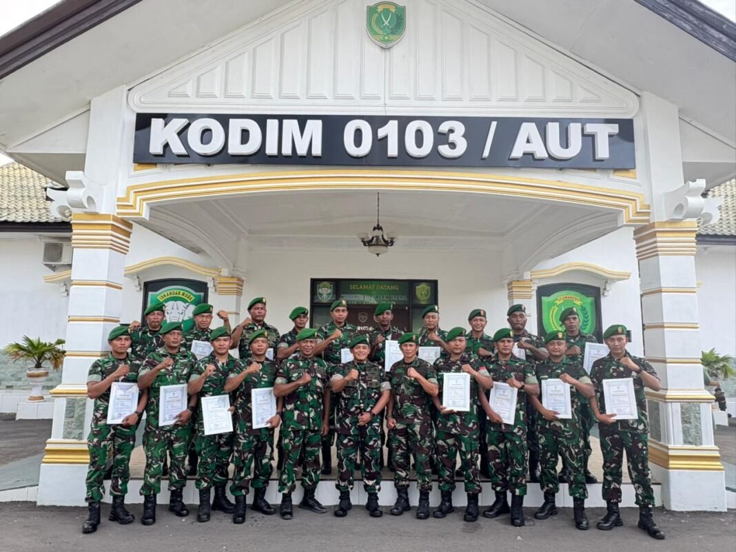 Kolonel Arh Jamal Dani Arifin Memimpin Serah Terima Jabatan Danramil di Lhokseumawe