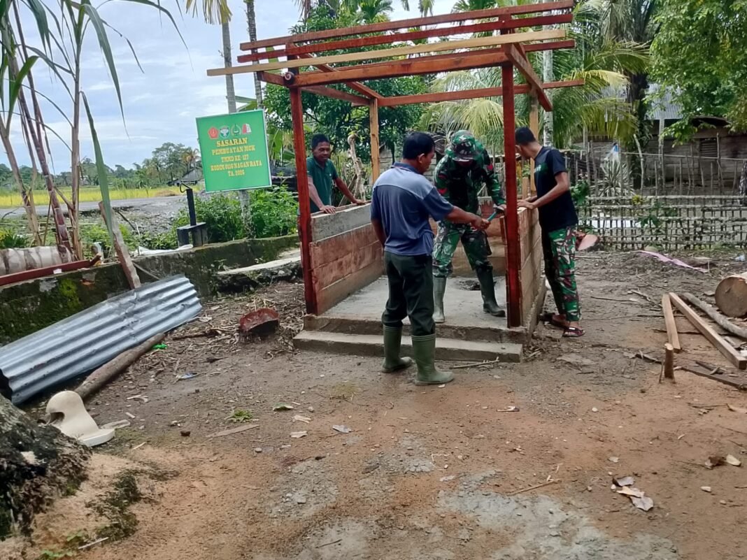 Sinergi TNI dan Warga Percepat Pembangunan Desa