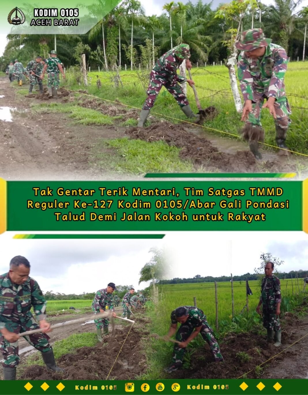 Sinergi TNI dan Rakyat Percepat Pembangunan Infrastruktur