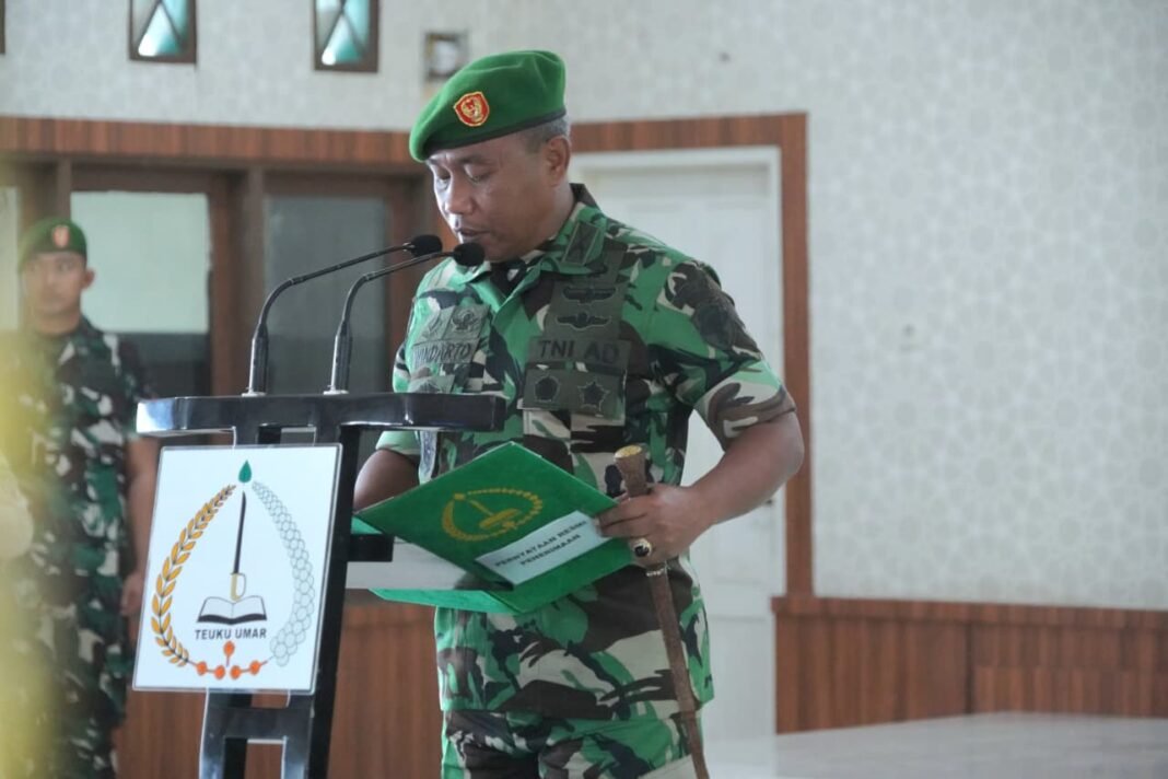 Danrem Tekankan Profesionalisme pada Perwira Baru