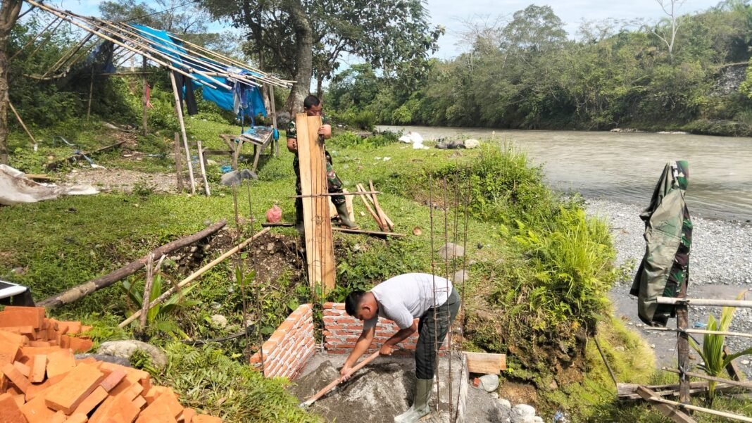 Satgas TMMD Kodim Nagan Raya Bangun Penampungan Air untuk Warga