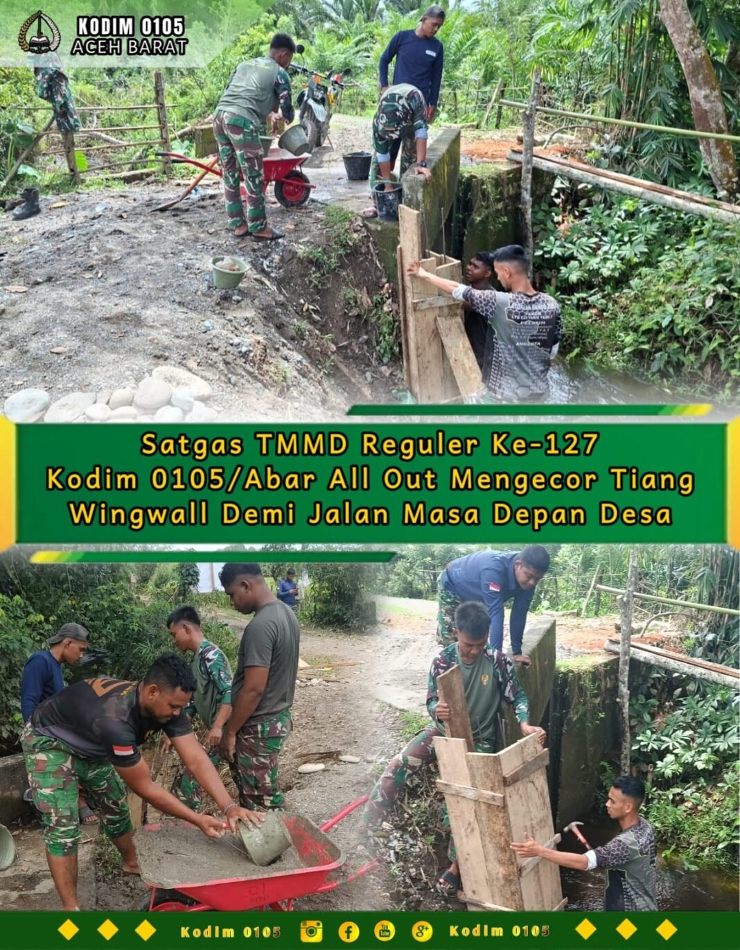 Dansatgas Tegaskan Wingwall Jadi Investasi Jangka Panjang bagi Desa