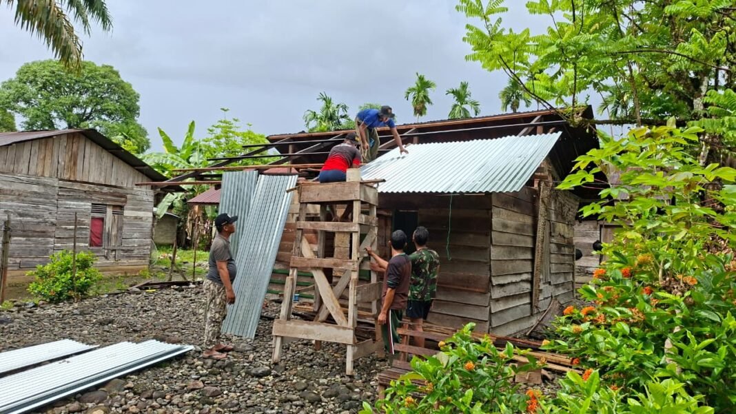 Jajaran Korem 012/TU Wujudkan Rumah Layak Huni Melalui Program TMMD