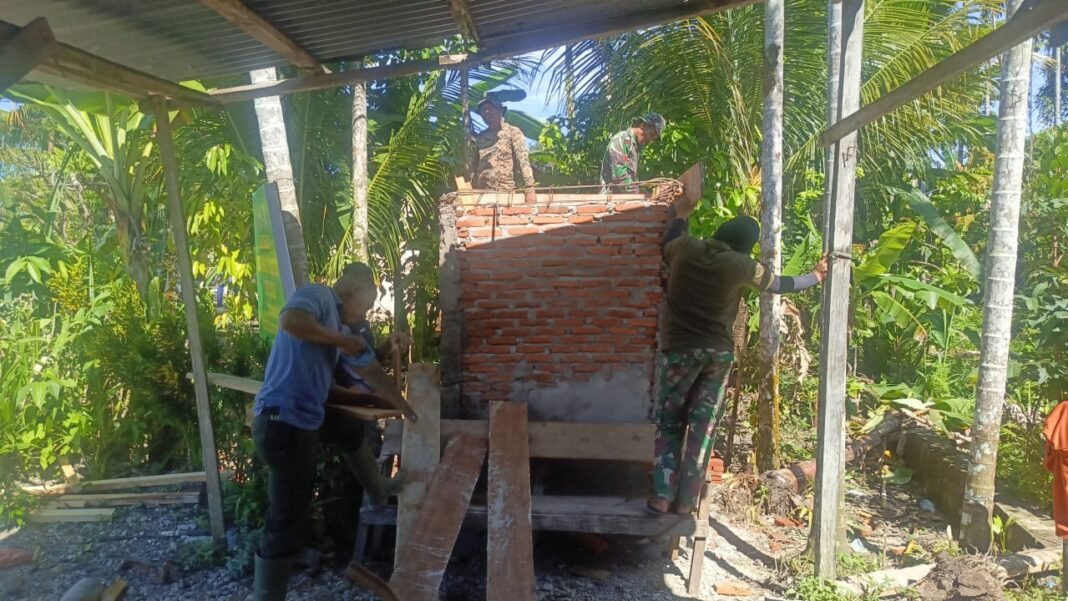 Tingkatkan Kesehatan Warga, TMMD Ke-127 Bangun Fasilitas MCK Layak dan Higienis