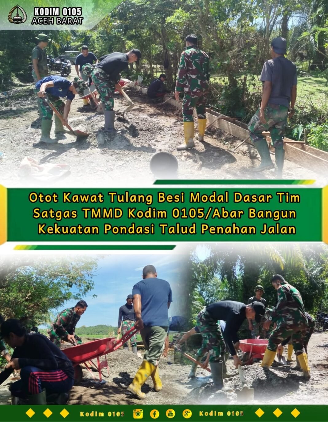 Kolaborasi Solid, Talud Penahan Timbunan Dibangun Bertahap