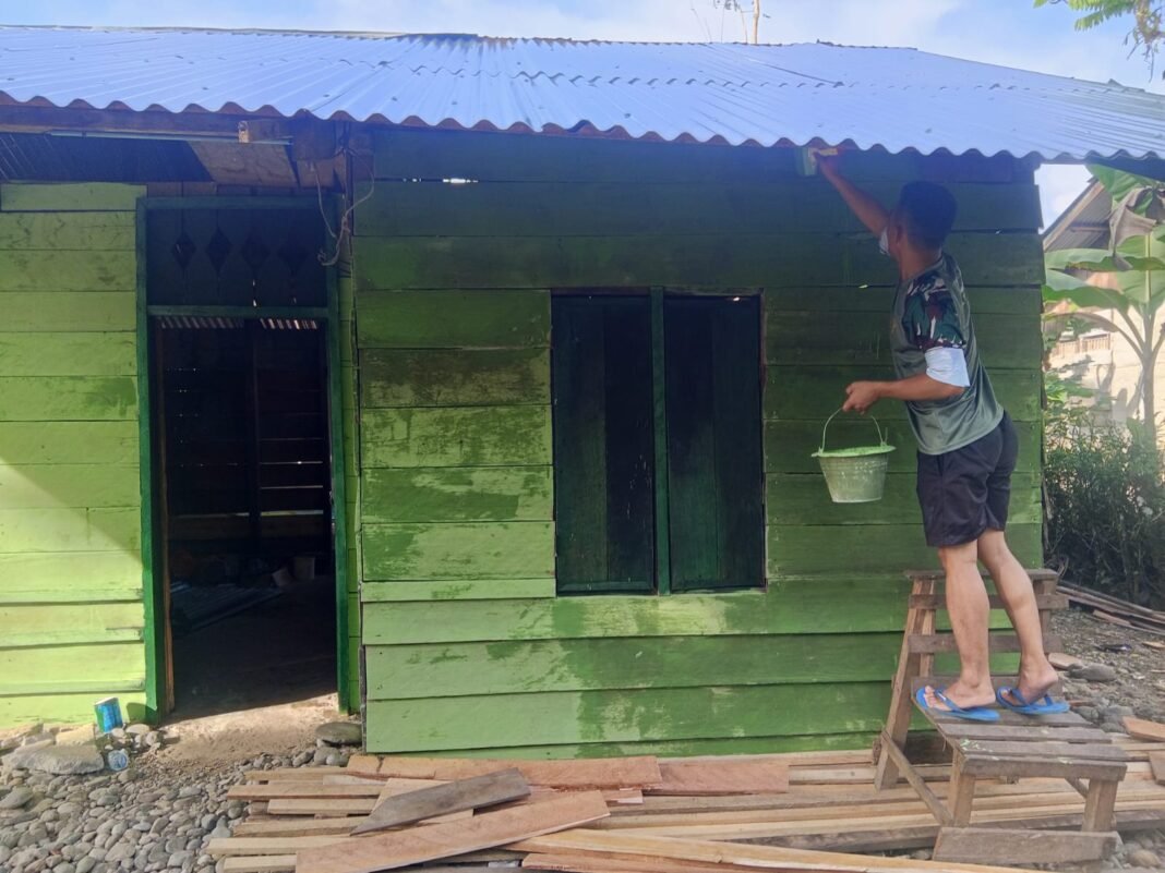 TMMD Kodim 0116/Nagan Raya Jajaran Korem 012/TU Tingkatkan Kualitas Hunian Warga