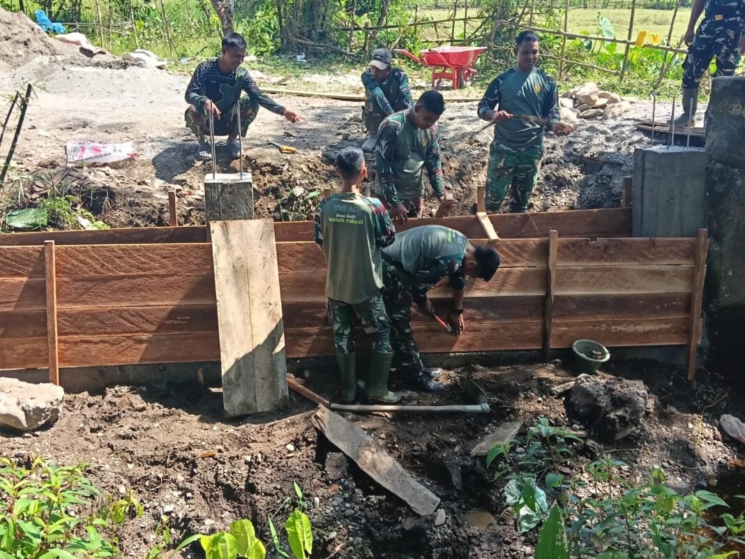 Semangat Tak Surut, Wingwall Dikerjakan Penuh Tanggung Jawab