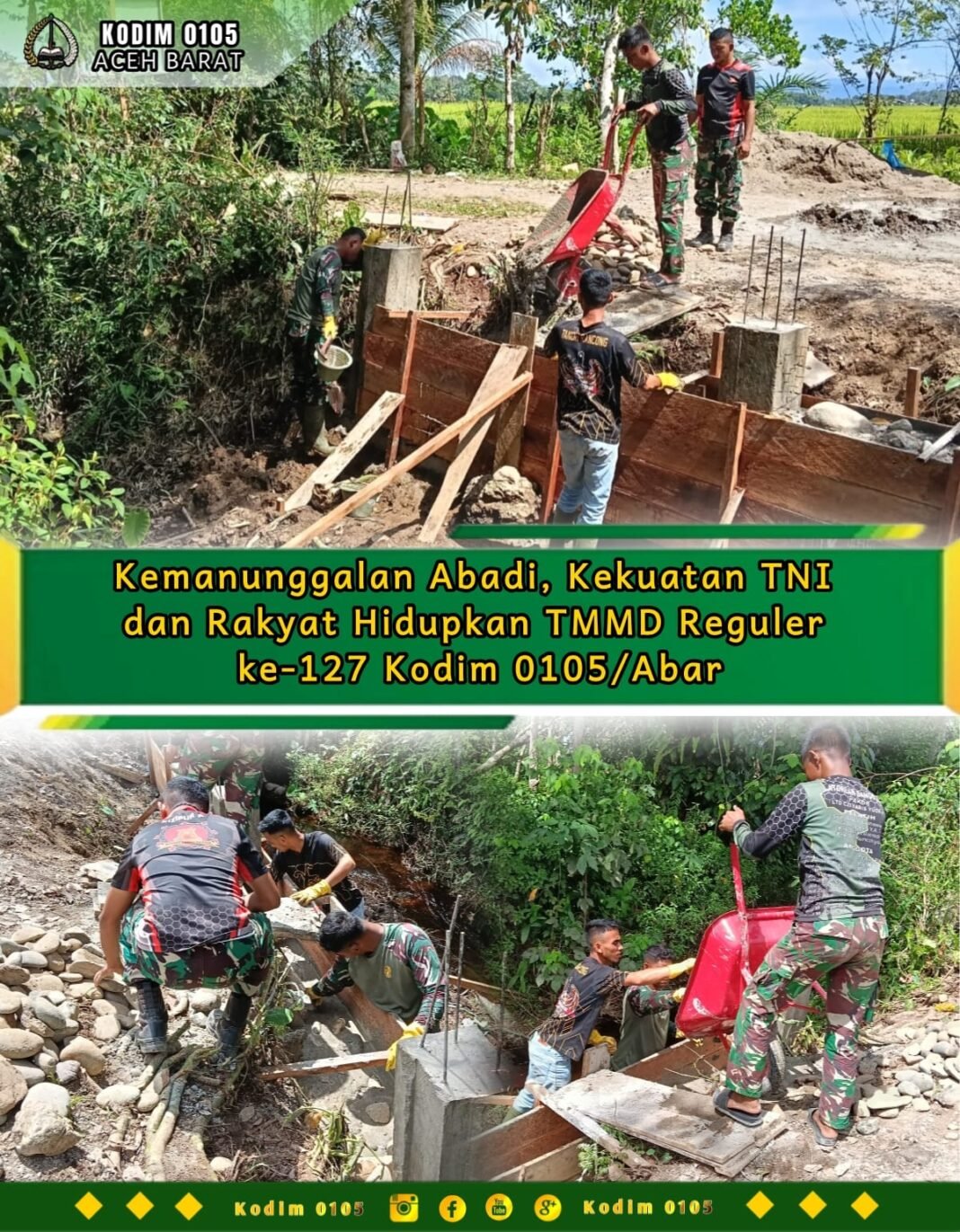 TMMD 127 Bangun Infrastruktur Sekaligus Kebersamaan