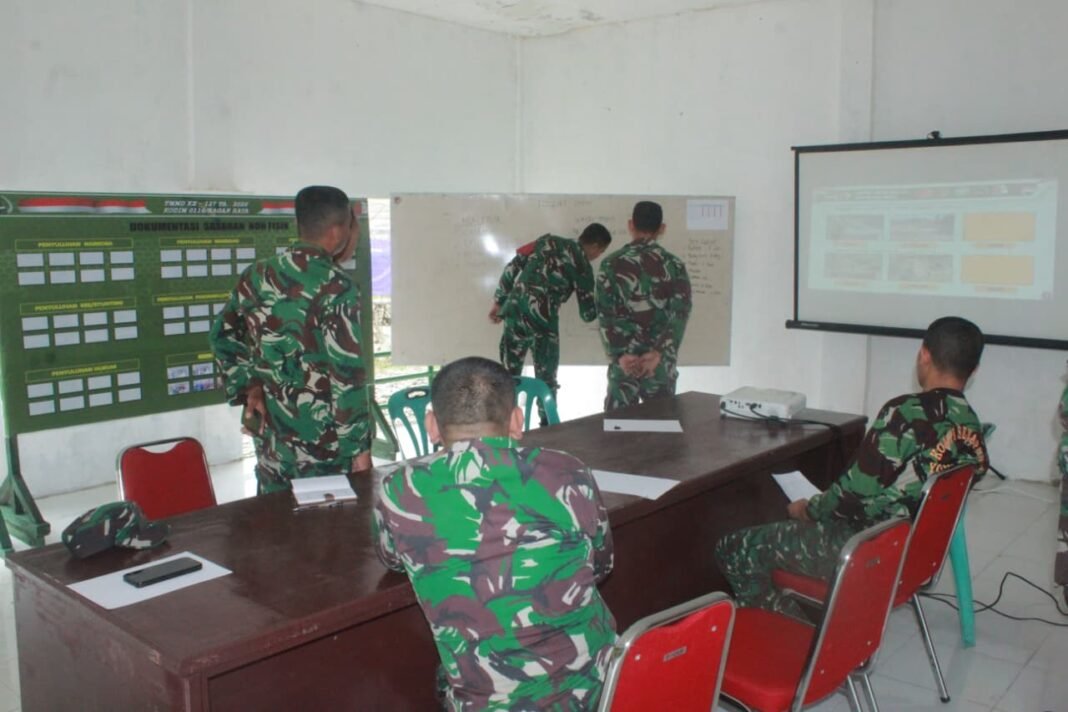 Evaluasi Harian, Kunci Percepatan Program TMMD di Beutong