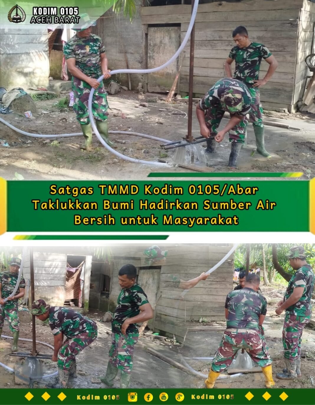 Gotong Royong Satgas dan Warga Lahirkan Sumber Kehidupan