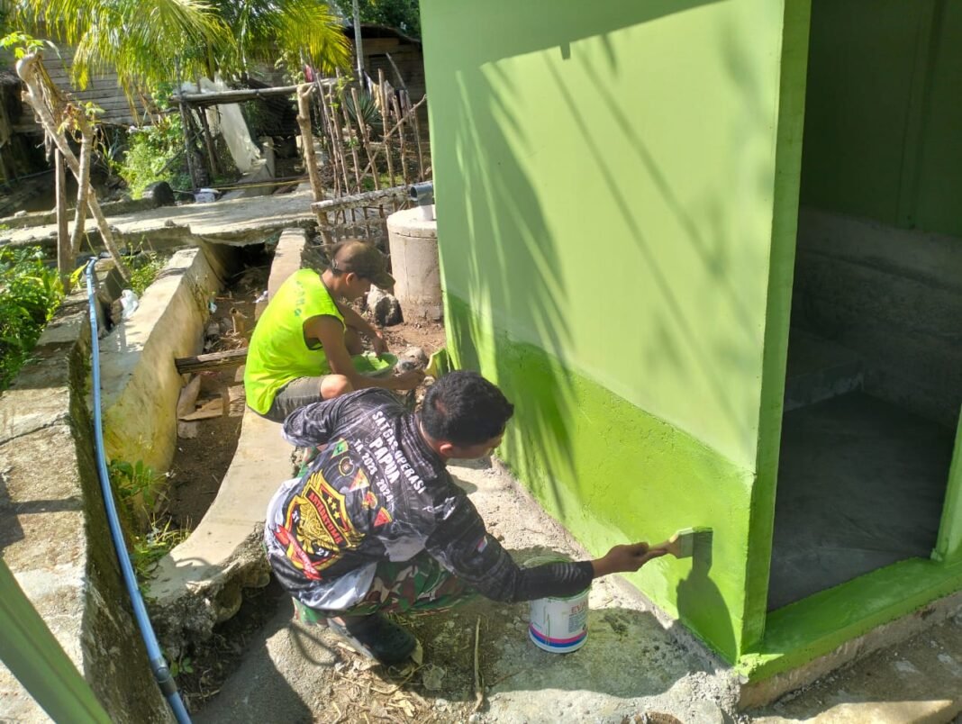 Kuas dan Semangat, Prajurit TMMD Hiasi Fasilitas Umum