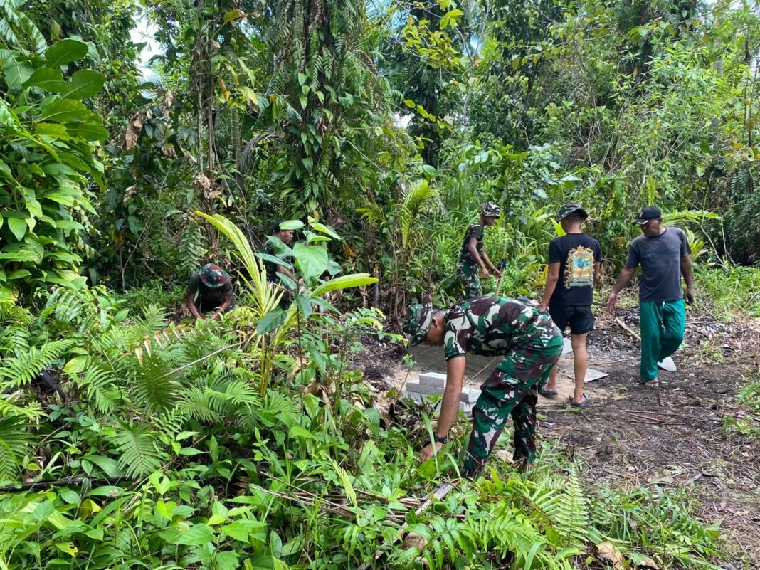 TMMD 127 Kodim 1804/Kaimana Percepat Penyelesaian Proyek Sumur Air Bersih