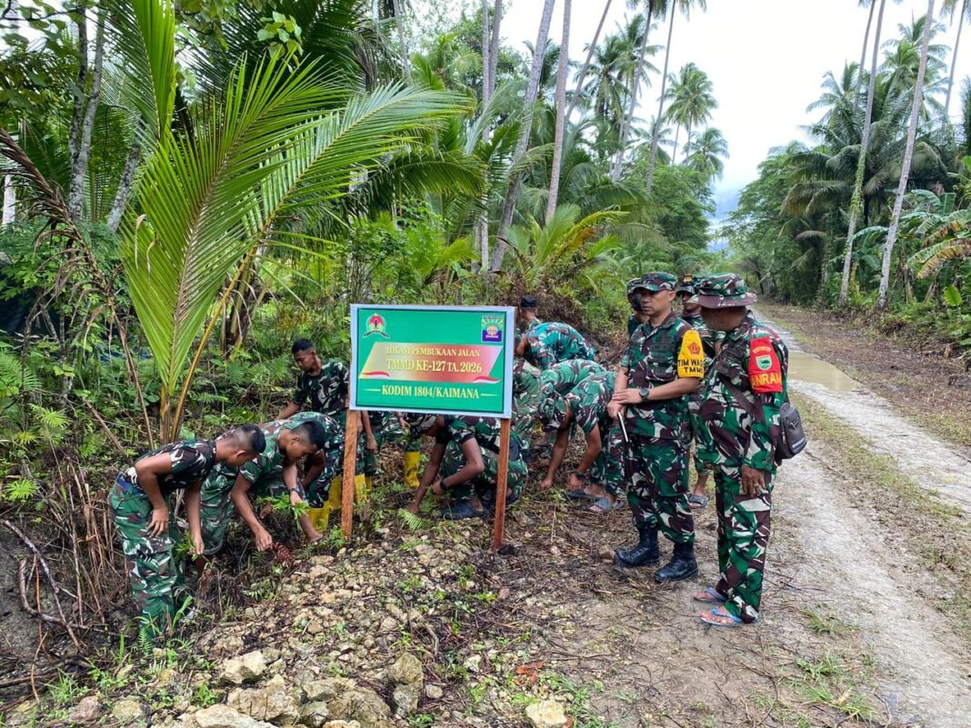 Ketua Wasev Optimis Progres Pembukaan Jalan TMMD 127 Kodim 1804/Kaimana Tercapai 97 Persen