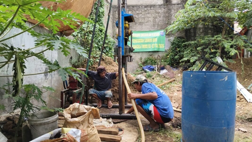 Kemajuan Proyek Sumur Bor ke-IV TMMD di Depok Capai 68 Persen