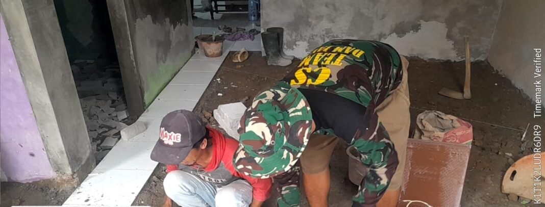 Progres Pembangunan Rumah di TMMD Ke-127 Depok Menuju Penyelesaian