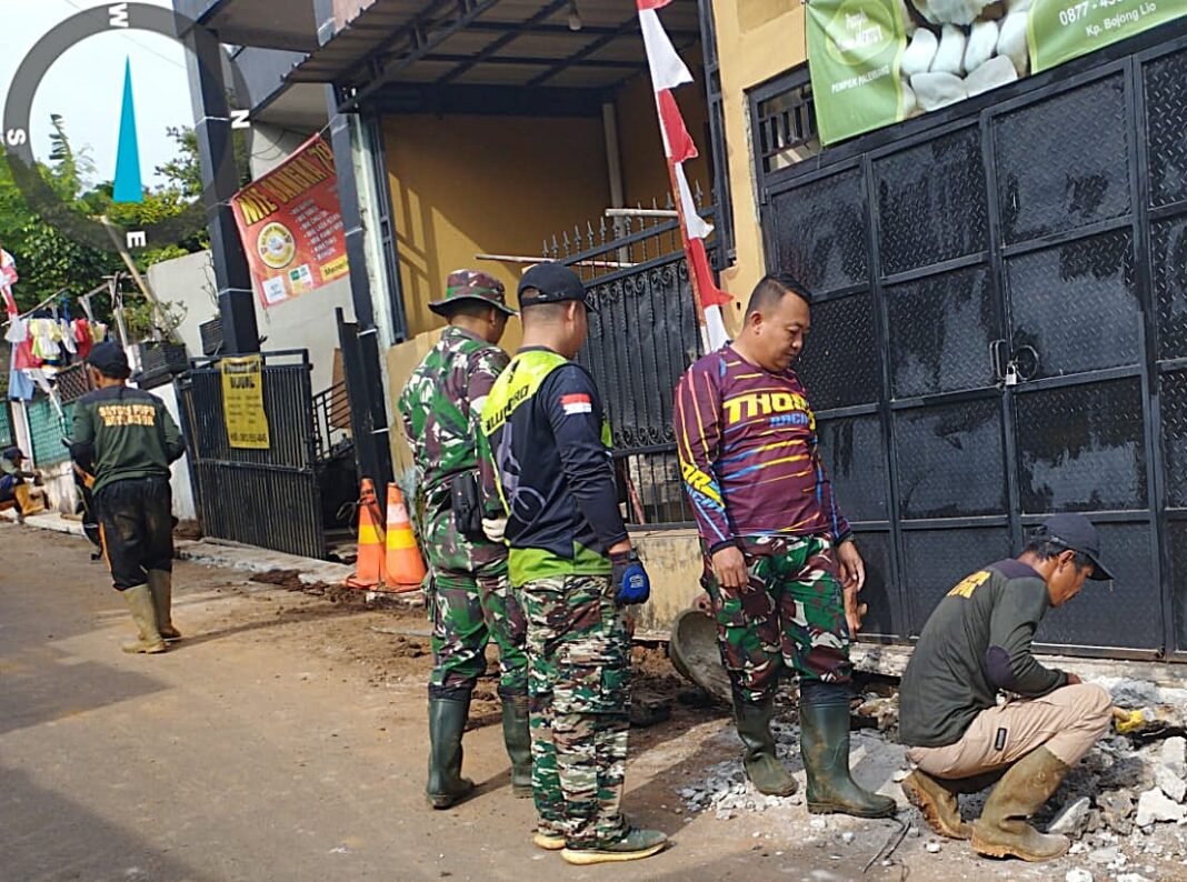 Sinergi TMMD Kodim Depok: Mempercepat Pembangunan Jalan dan Drainase di Dua Kecamatan