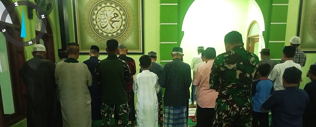 Satgas TMMD 0508/Depok Perkuat Hubungan Spiritual dengan Warga Sukamaju