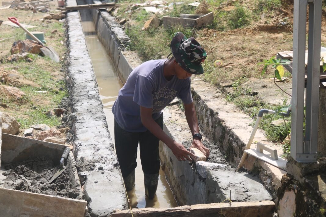 TMMD 127 Kodim 1417/Kendari Selesaikan Fasilitas Umum untuk Kesejahteraan Masyarakat