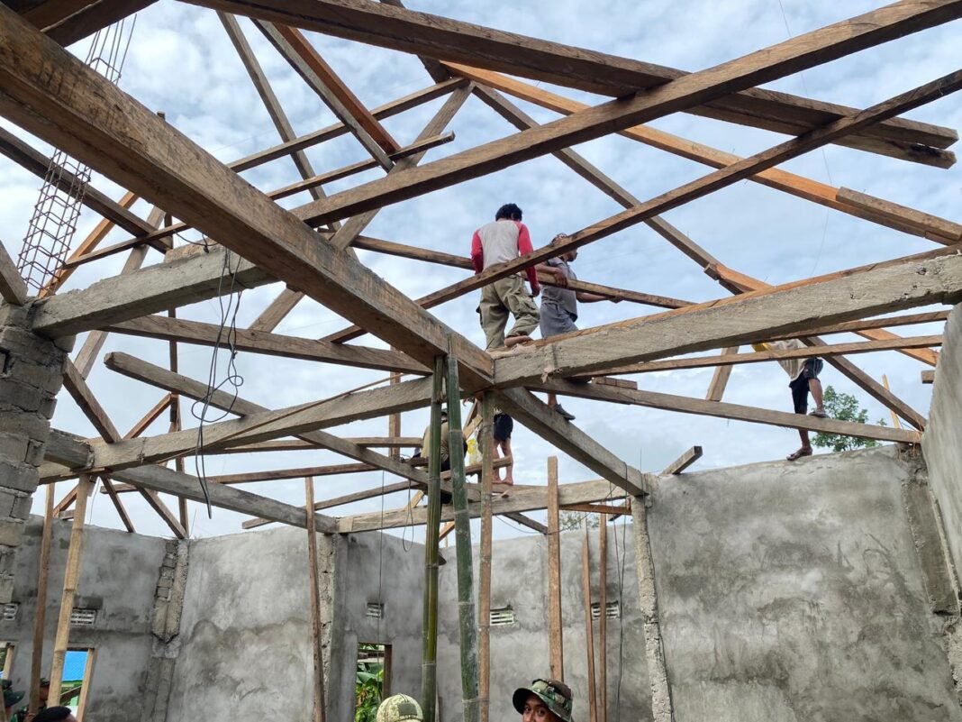 Satgas TMMD Ke-127 Kodim 1305/Buol Tolitoli Teruskan Pembangunan Masjid di Dusun Ogomolobu