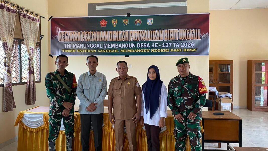 Penyuluhan Pertanian oleh Satgas TMMD 127 Kodim 0430/BA di Banyuasin