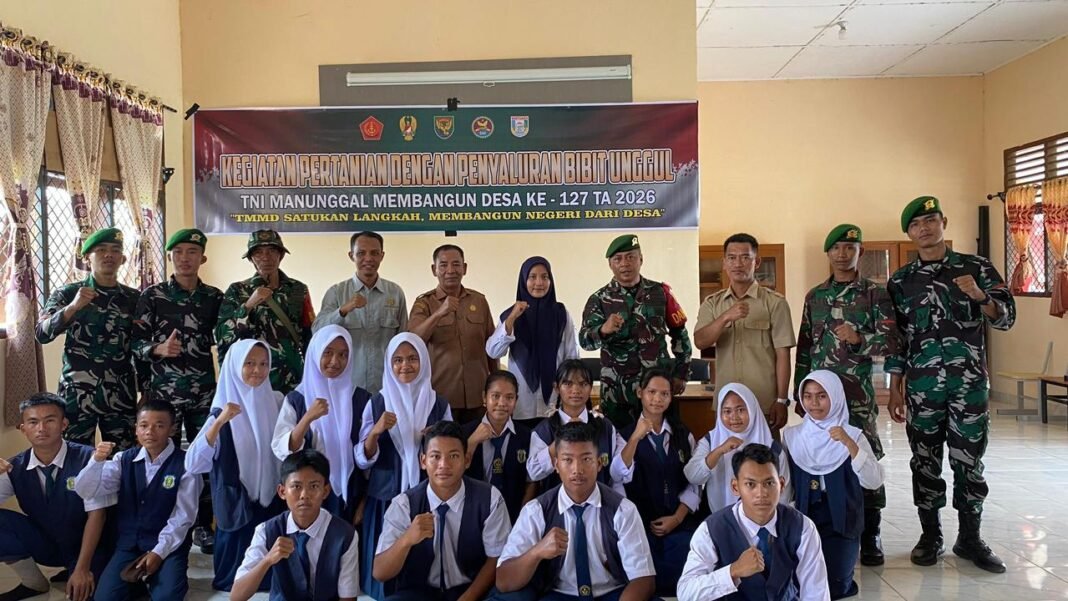 Penyuluhan Pertanian Digelar Satgas TMMD 127 Kodim 0430/BA di Desa Wonosari