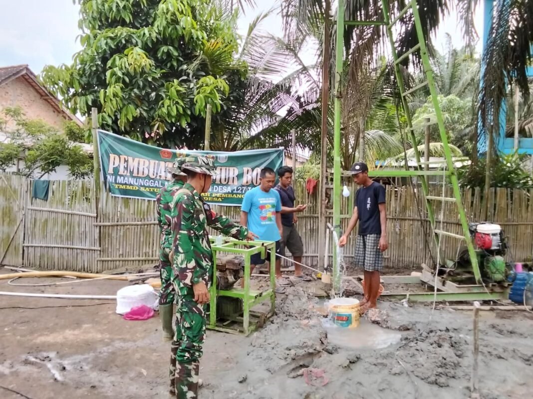 Progres Positif TMMD Ke-127: Sumur Bor Titik 2 di Wonosari Menyediakan Air Bersih