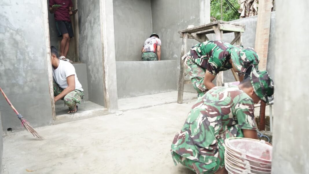 Optimalisasi Fasilitas MCK di Sambuli oleh Satgas TMMD Kendari