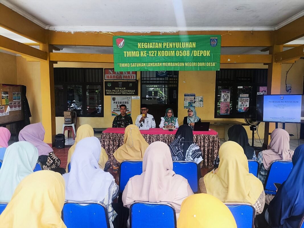 Kodim 0508/Depok Perkuat Ketahanan Keluarga Melalui TMMD ke-127