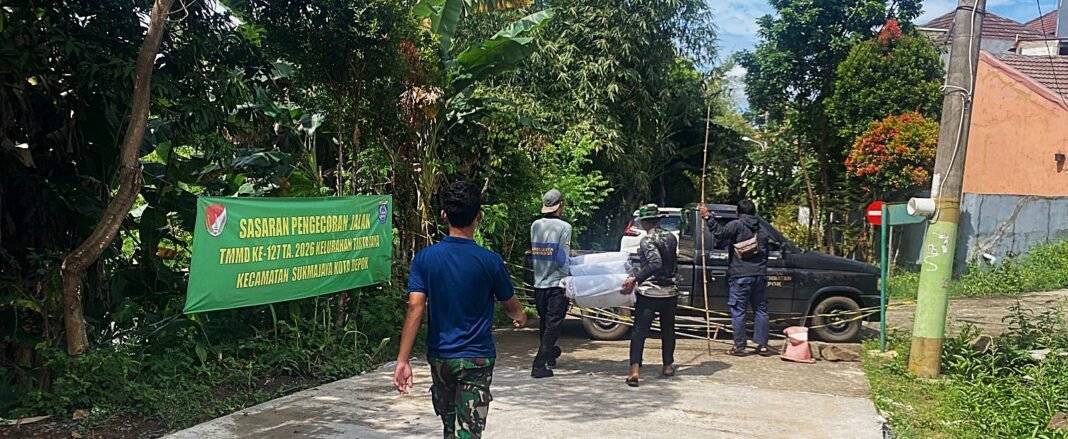 Progres Pesat Infrastruktur di Sukamaju, Proyek Drainase TMMD Kodim Depok Capai 89 Persen