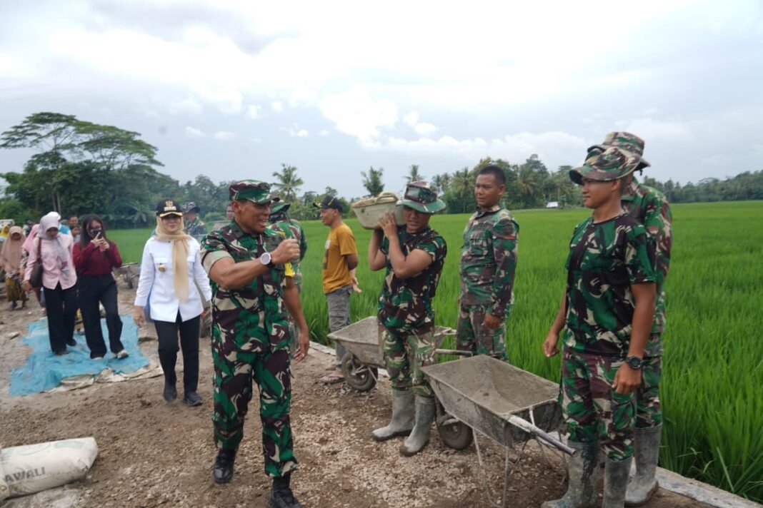 Keberhasilan TMMD ke-127 Kodim 0421/LS di Desa Tanjung Rejo, Dikatakan Waaster Panglima TNI