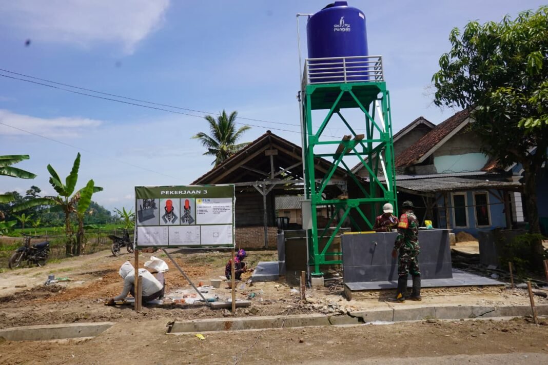 Pembangunan Water Station di Tanjung Rejo: Fondasi Harapan TMMD Ke-127