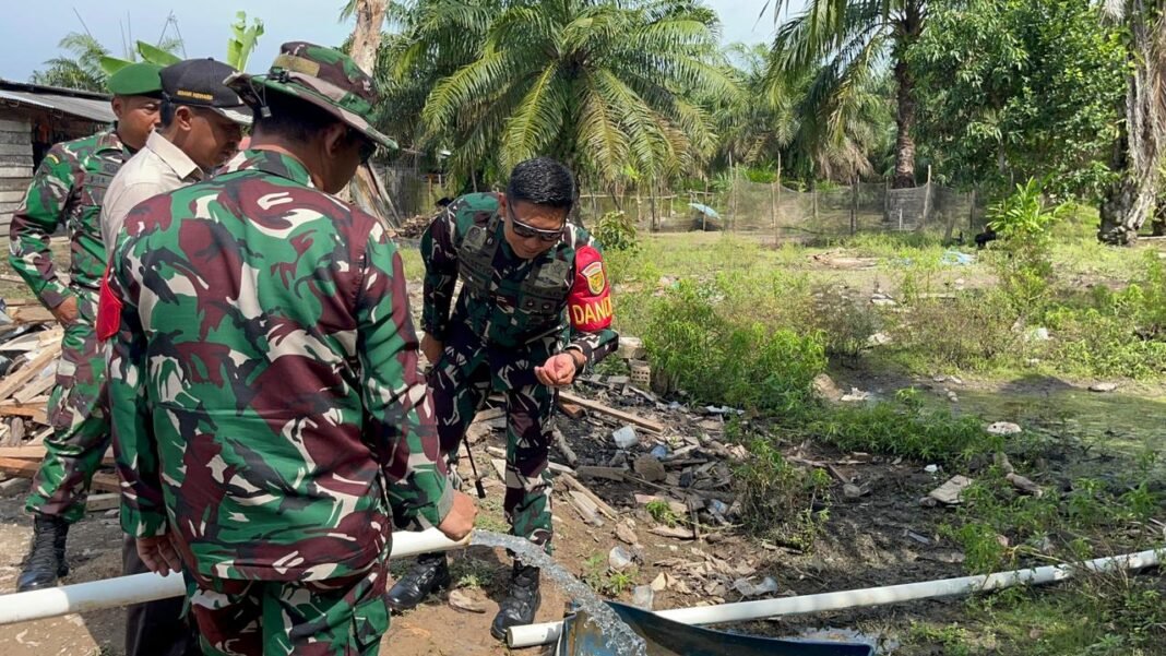Letkol Inf Handoyo Yudi Prasetyo Tinjau Proyek Infrastruktur TMMD 127 di Banyuasin