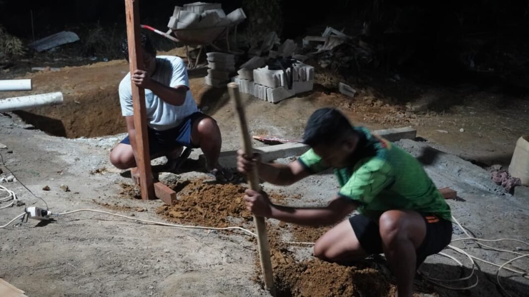 Pembangunan Tandon Air di Desa Tri Buana, Upaya Satgas TMMD 127 untuk Akses Air Bersih