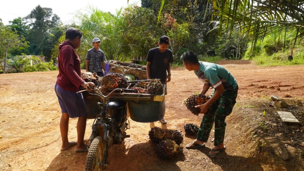 Masyarakat Bukit Indah Berikan Apresiasi untuk Satgas TMMD 127 Kodim 1015/Sampit