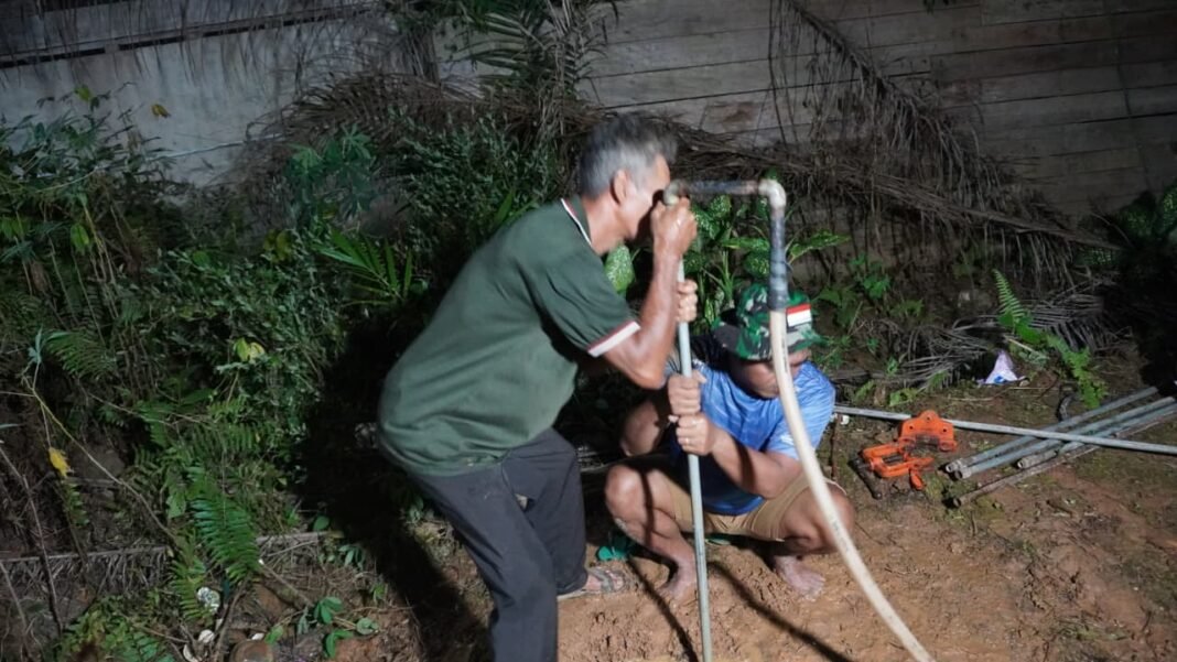 Warga Desa Tri Buana Sambut Positif Pembangunan Sumur Bor Program TMMD ke-127