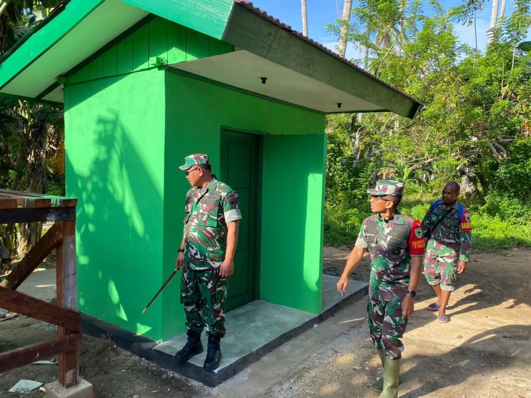 Danrem 182/Jazira Onim Tinjau Progres TMMD 127 di Kampung Sisir Mendekati Selesai