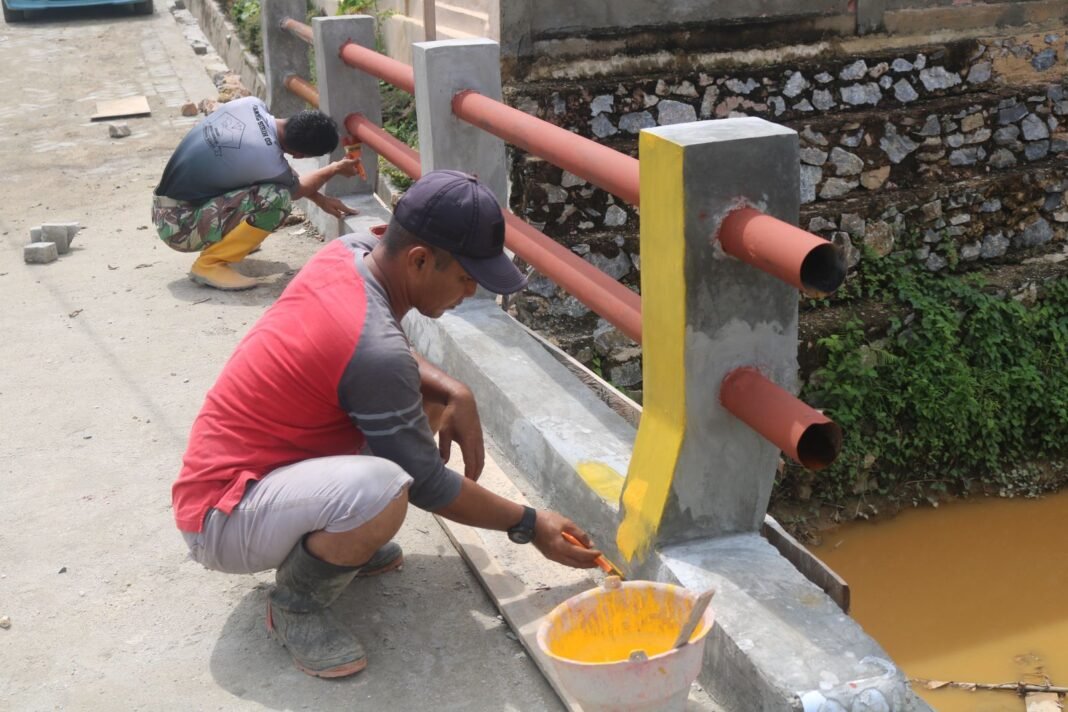 Penyempurnaan Jembatan TMMD ke-127 di Anggoeya: Lebih Cerah dan Fungsional