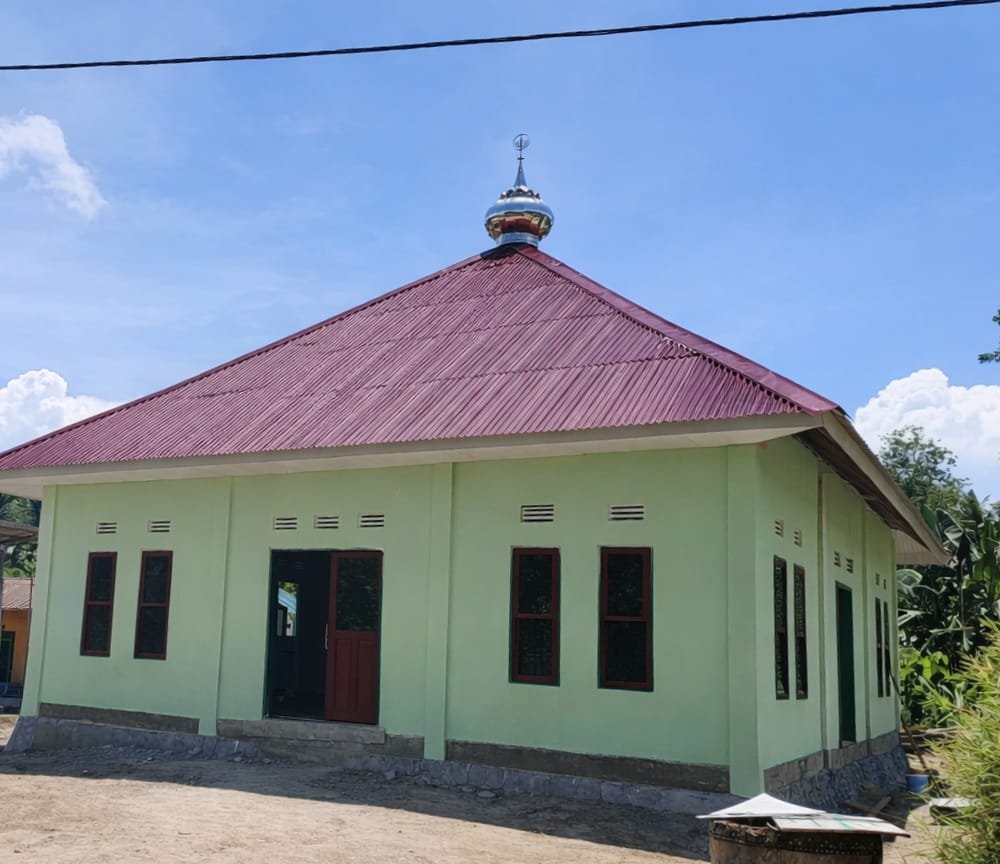 Kodim 1305/Buol Tolitoli Selesaikan Pembangunan Masjid di Dusun Ogomolobu